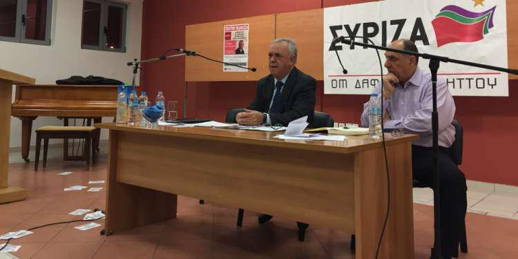 «Ντου» αναρχικών σε εκδήλωση με ομιλητή τον Δραγασάκη [εικόνα]