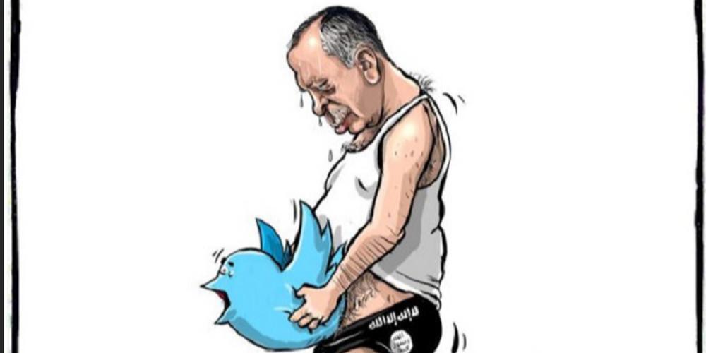 Σάλος με το σκίτσο του Ερντογάν να «βιάζει» το Twitter [εικόνα]