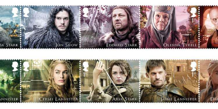 Γραμματόσημα Game of Thrones