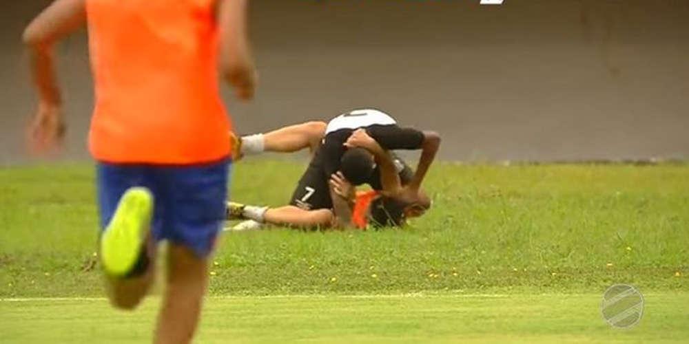 Πρωτοφανές: Ποδοσφαιριστής έδειρε ball boy στη Βραζιλία [βίντεο]