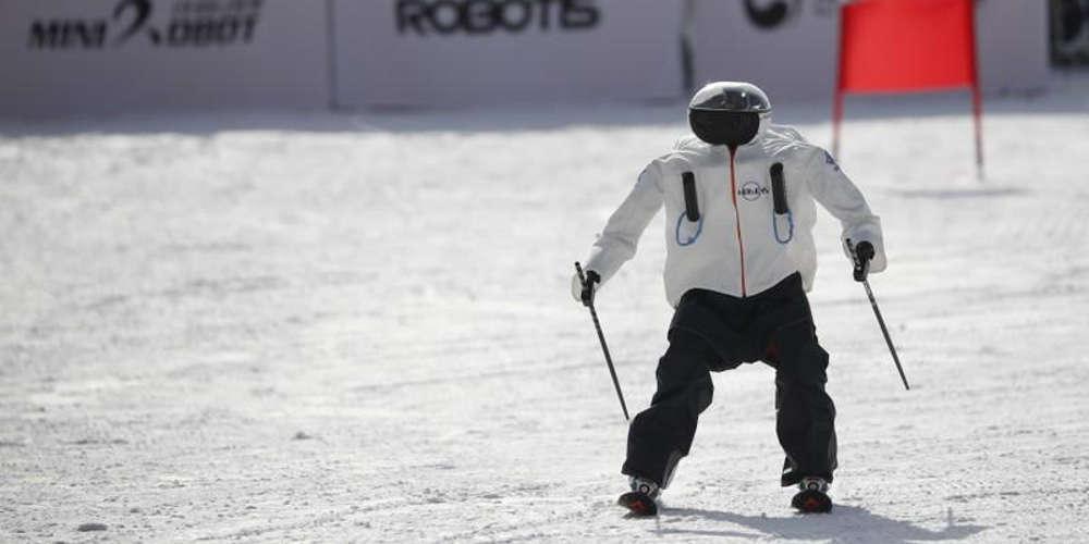 Ρομπότ σκιέρ κάνουν τους δικούς τους Ολυμπιακούς αγώνες στη Νότια Κορέα