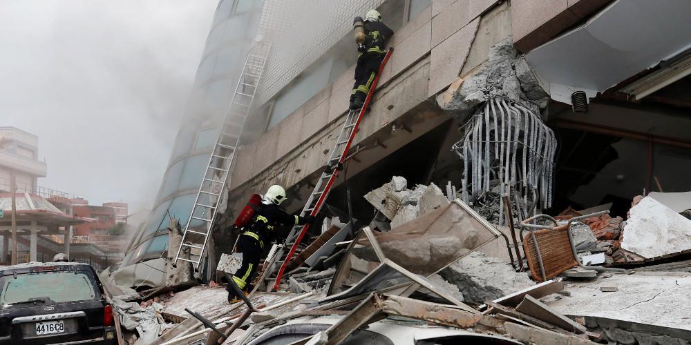 Τουλάχιστον 7 νεκροί, 67 αγνοούμενοι μετά το σεισμό των 6,4 βαθμών στην Ταϊβάν