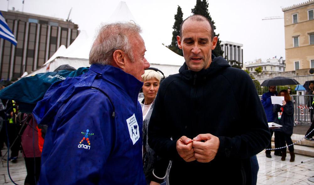 Ο πρόεδρος του Ολυμπιακού Παναγιώτης Αγγελόπουλος έτρεξε στον Ημιμαραθώνιο της Αθήνας