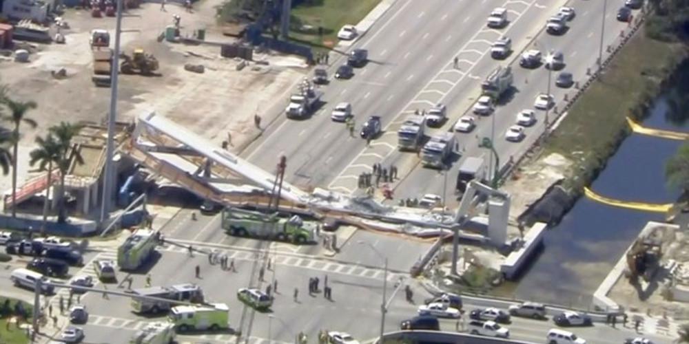 Βίντεο-σοκ: Η κατάρρευση της πεζογέφυρας στη Φλόριντα
