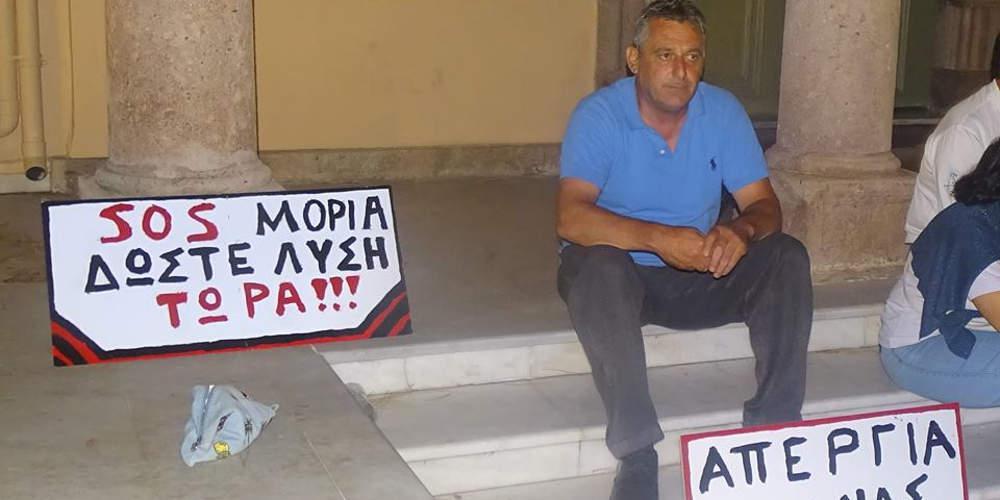 Για τρίτη ημέρα σε απεργία πείνας ο πρόεδρος της κοινότητας Μόριας Νίκος Τρακέλλης