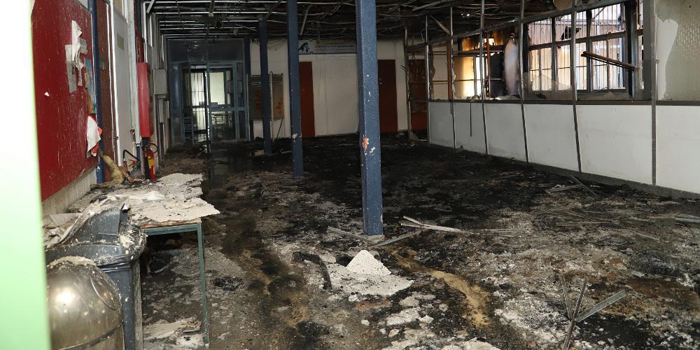 Σοκάρουν οι εικόνες μετά την πυρκαγιά στο πανεπιστήμιο Κρήτης