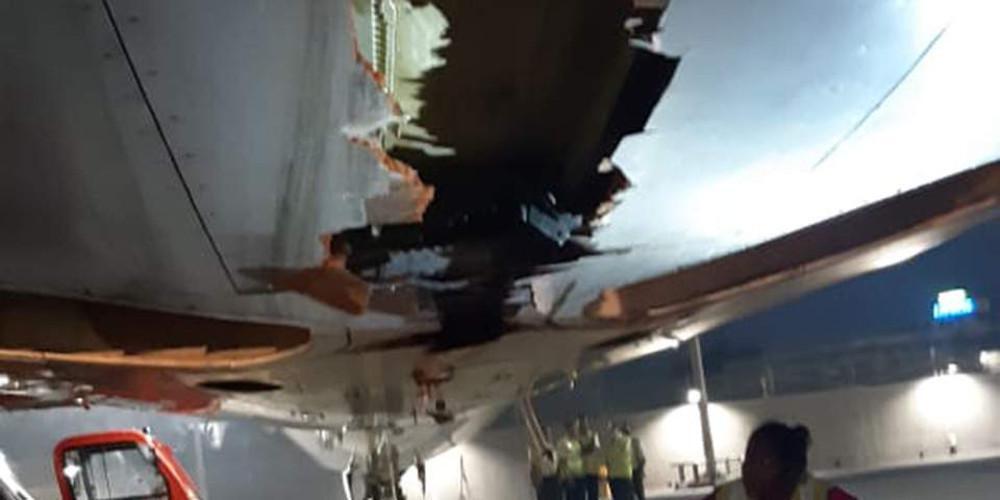 Απίστευτο: Αεροσκάφος χτύπησε σε τοίχο κατά την απογείωσή του και η πτήση συνεχίστηκε