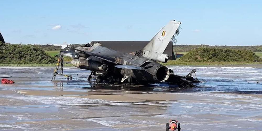 Εκρήξεις και φωτιά σε F-16 σε αεροπορική βάση στο Βέλγιο [εικόνες]