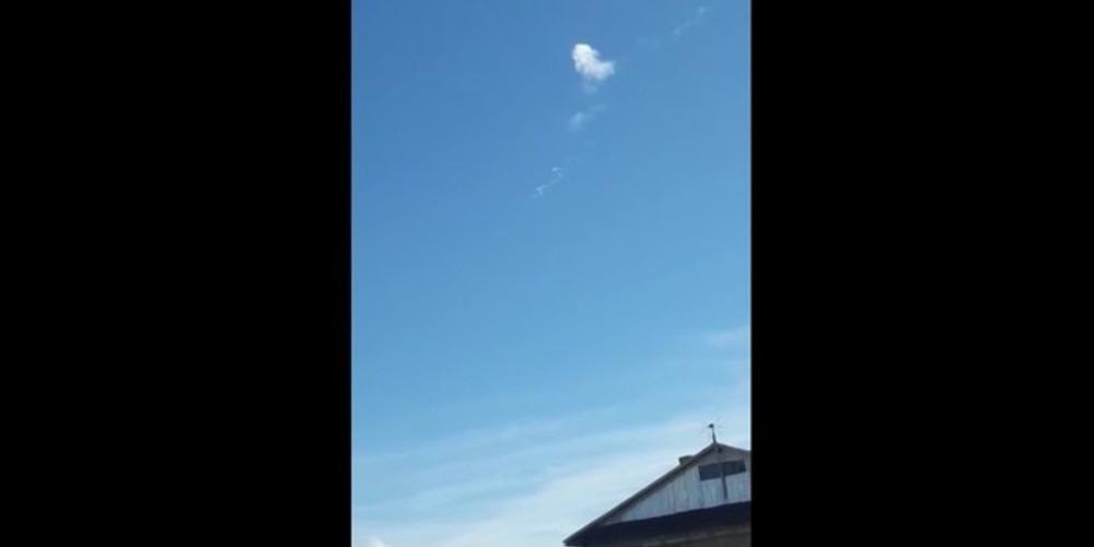 Βίντεο-ντοκουμέντο: Οι καπνοί στον ουρανό μετά το ατύχημα του ρωσικού πυραύλου Σογιούζ