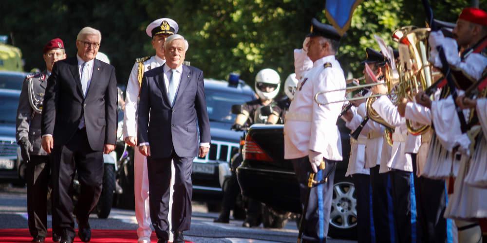 Στο Προεδρικό Μέγαρο ο πρόεδρος της Γερμανίας Σταϊνμάιερ – Συναντάται με τον Προκόπη Παυλόπουλο