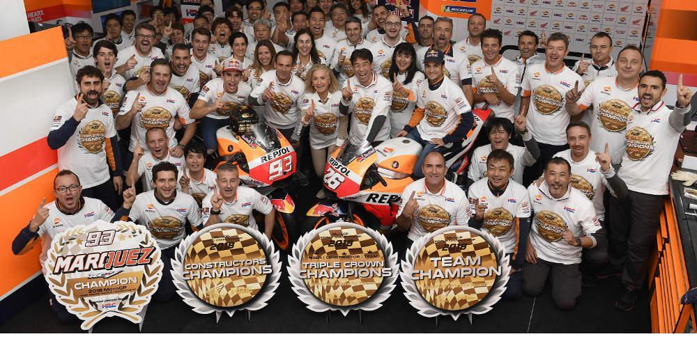 Η Honda κατακτά το 2ο συνεχόμενο τίτλο MotoGP Triple Crown