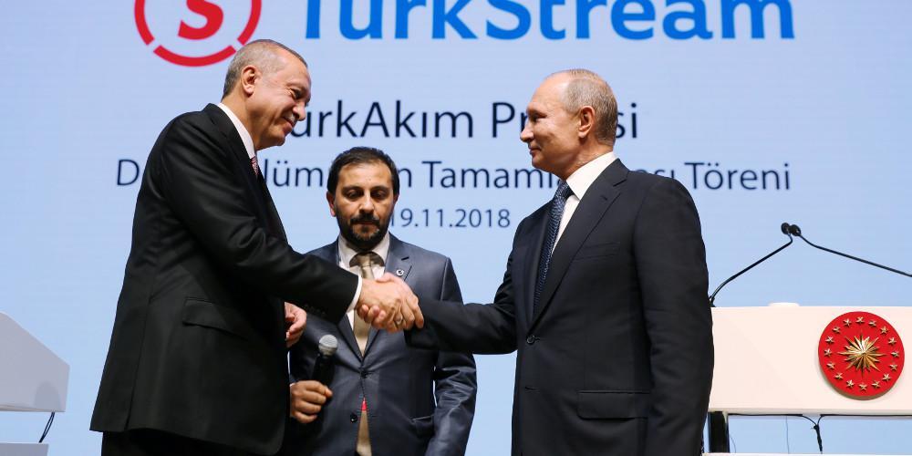 Ερντογάν και Πούτιν εγκαινιάζουν ένα τμήμα του TurkStream