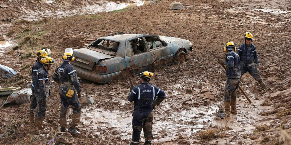 Στους 11 οι νεκροί από τις φονικές πλημμύρες στην Ιορδανία