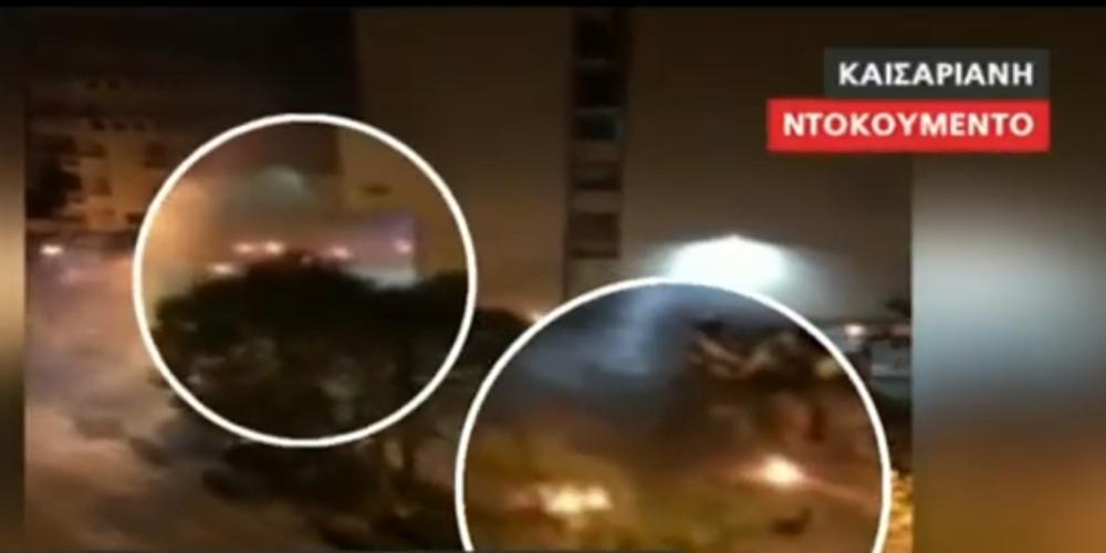 Βίντεο-ντοκουμέντο από την επίθεση με μολότοφ στο κτίριο των ΜΑΤ