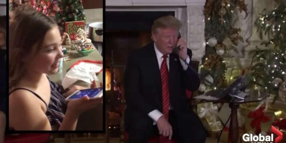 Δείτε πώς ο Τραμπ «σκοτώνει» τον Αγιο Βασίλη - Η viral συνομιλία του με επτάχρονο κορίτσι!