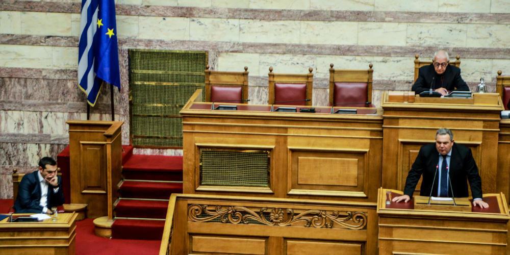 Ο Καμμένος πρόδωσε τα ψέμματα του Τσίπρα με επίθεση στην ΝΔ για να στηρίξει το «όχι» του