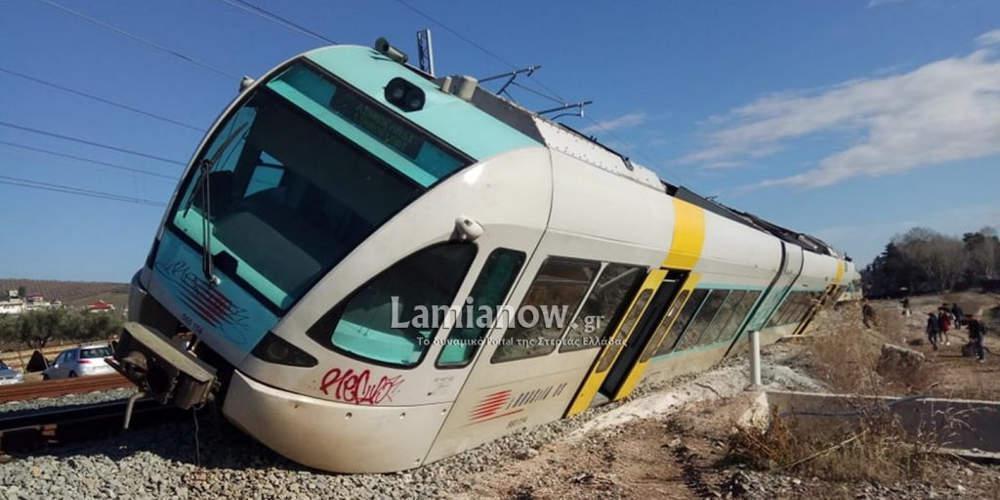 Εκτροχιάστηκε τρένο στο Λιανοκλάδι – Από θαύμα γλύτωσαν οι επιβάτες [εικόνες]