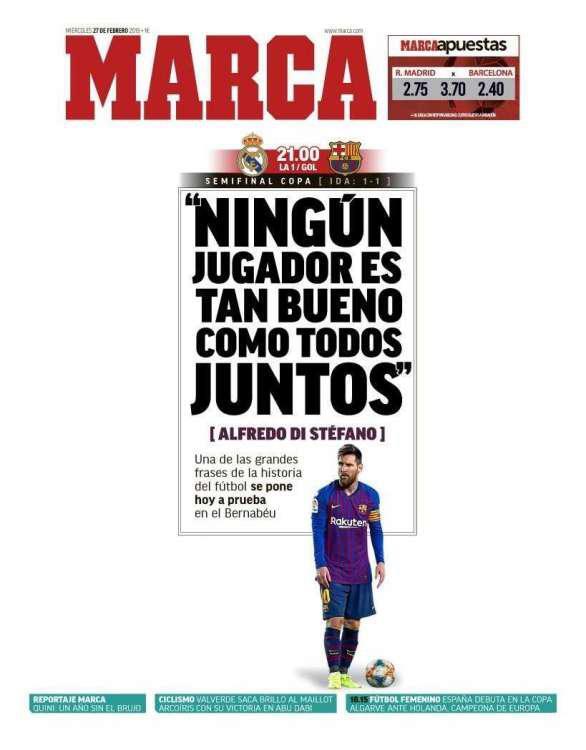 Marca για Μέσι: Κανείς ποδοσφαιριστής δεν είναι τόσο καλός όσο όλοι μαζί [εικόνες]