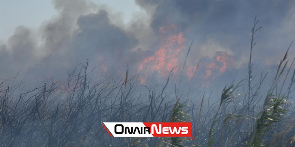 Μεγάλη πυρκαγιά σε εξέλιξη στο Μεσολόγγι [εικόνες]
