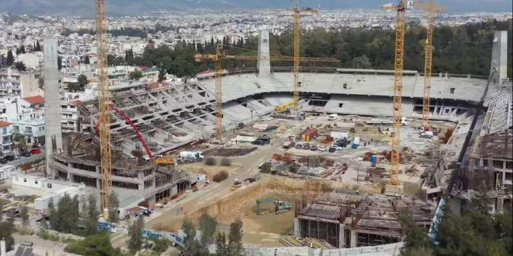 AEK: Εντυπωσιακά πλάνα από την ανέγερση της «Αγίας Σοφίας» [βίντεο]