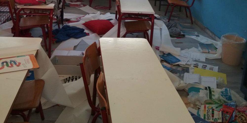Απίστευτες εικόνες σε σχολείο της Κρήτης: Βανδάλισαν τις αίθουσες [εικόνες & βίντεο]