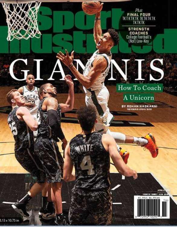 Ο Αντετοκούνμπο κοσμεί ξανά το εξώφυλλο τους Sports Illustrated [εικόνες]