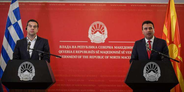 Για ιστορική ημέρα για τα Βαλκάνια και τις δύο χώρες μίλησαν από τα Σκόπια Τσίπρας και Ζάεφ