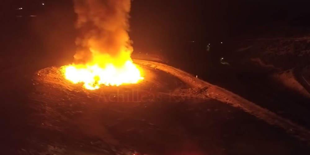 Ολονύχτια μάχη με την πυρκαγιά στο ΧΥΤΑ Πέρα Γαληνών στο Ηράκλειο [βίντεο]