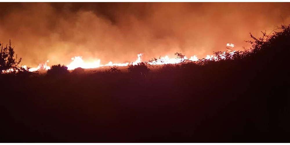 Νύχτα τρόμου στην Κάρυστο: Μεγάλη μάχη με την πυρκαγιά και εκκένωση σπιτιών