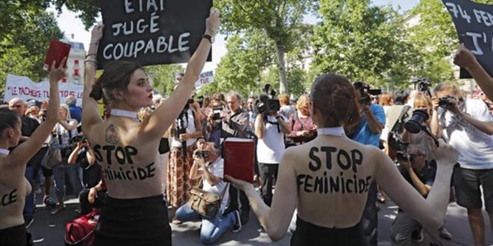 Μεγάλη συγκέντρωση κατά των δολοφονιών γυναικών στο Παρίσι
