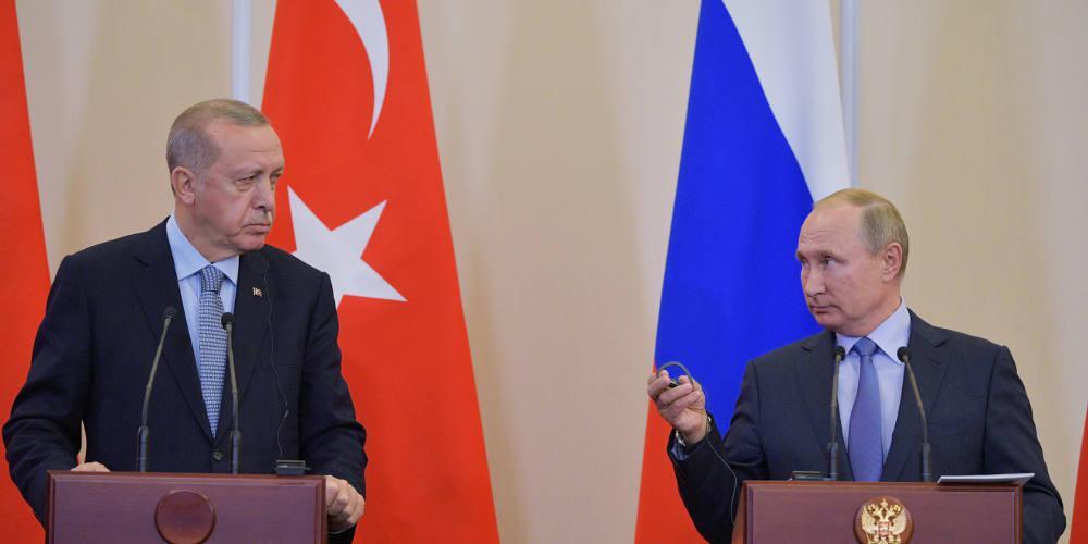 Ερντογάν-Πούτιν συνομιλούν για δεύτερη φορά σε μια ημέρα