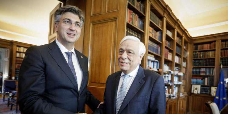Για την διεύρυνση της ΕΕ συζήτησε ο Παυλόπουλος με τον Κροάτη πρωθυπουργό