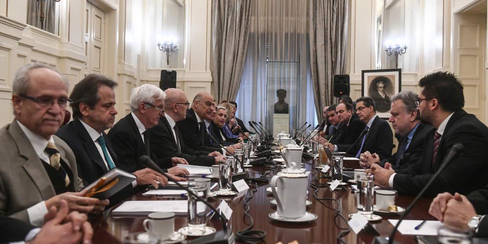 Κλίμα συναίνεσης στο Συμβούλιο Εξωτερικής Πολιτικής: Εθνική σύμπνοια απέναντι στον τουρκικό παροξυσμό