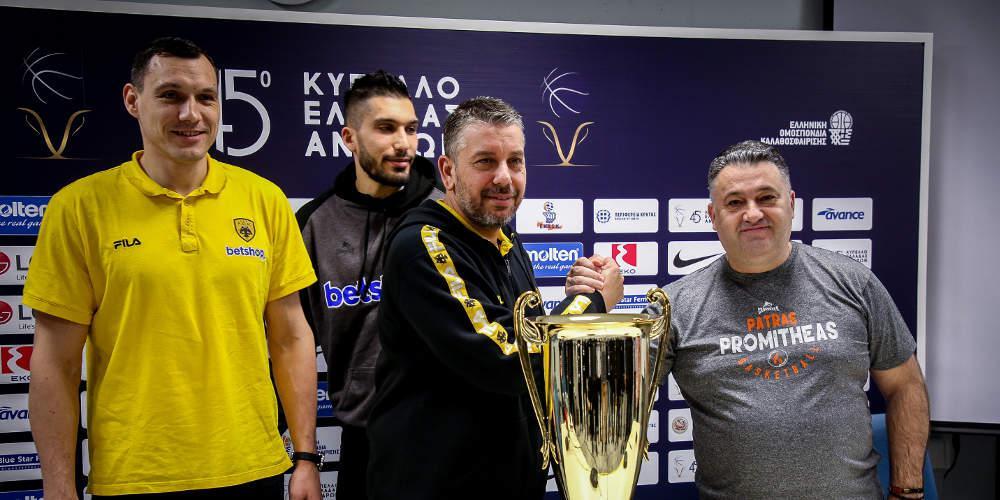 Κύπελλο Ελλάδας: ΑΕΚ και Προμηθέας κοντράρονται στην Κρήτη για τον πρώτο τίτλο της σεζόν