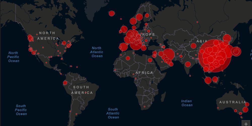 Κορωνοϊός: Δείτε live το χάρτη με την εξάπλωση του ιού