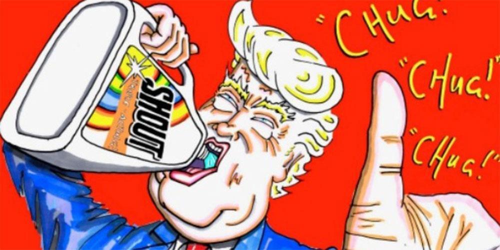 Στο «στόχαστρο» του Τζιμ Κάρεϊ ο Τραμπ με νέες γελοιογραφίες