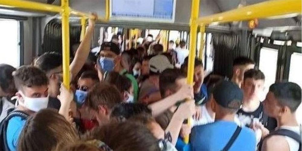 Αποστάσεις; Τι είναι αυτό;: Η απίστευτη εικόνα συνωστισμού σε λεωφορείο