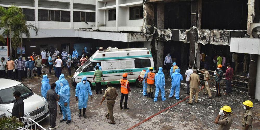 Ινδία: Τουλάχιστον 10 νεκροί από την πυρκαγιά σε ξενοδοχείο φιλοξενίας ασθενών με κορωνοϊό