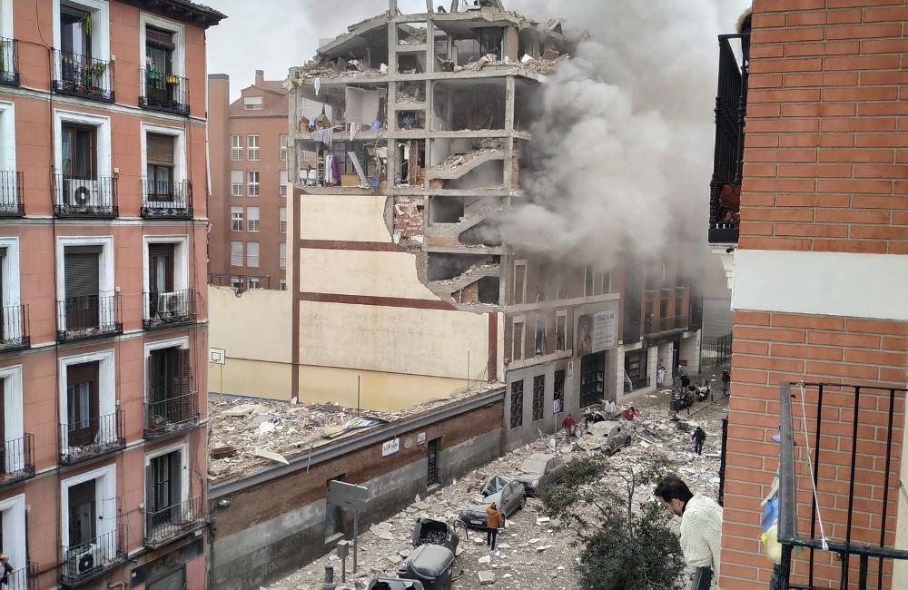 Ισχυρή έκρηξη στο κέντρο της Μαδρίτης - Διαλύθηκε πολυκατοικία