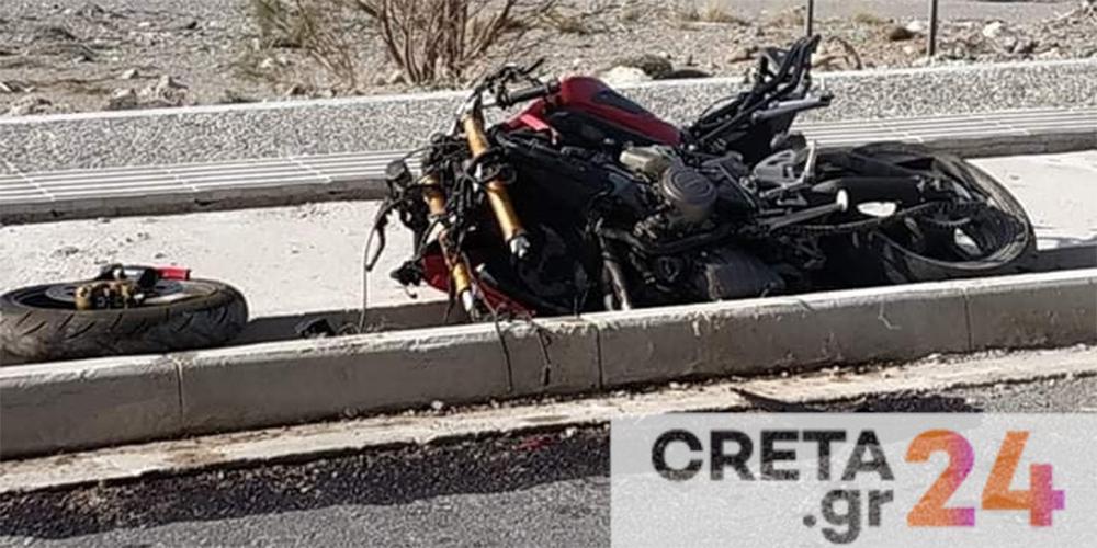 Τραγωδία στους δρόμους της Κρήτης: Νεκρός μοτοσικλετιστής σε τροχαίο