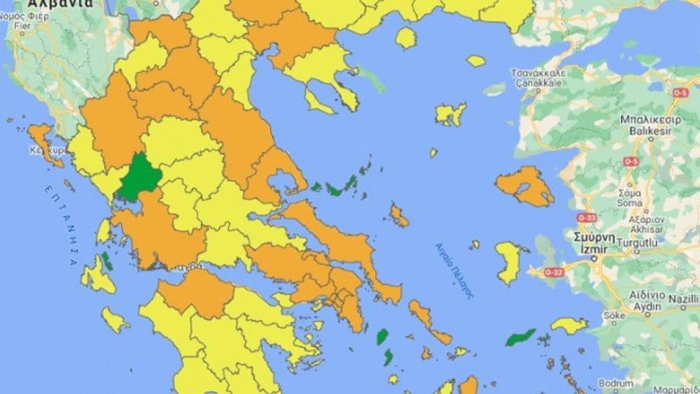 Κορονοϊός: Νέοι χάρτες για την εξέλιξη της πανδημίας - Τα μέτρα ανα επίπεδο
