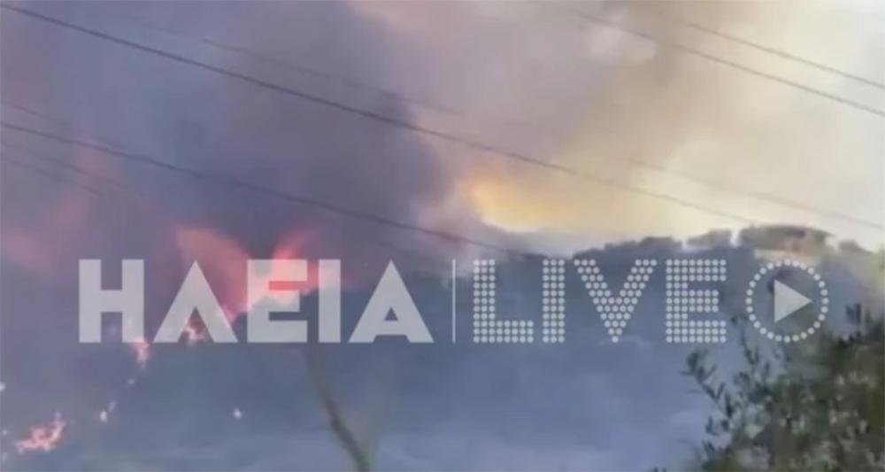 Ανεξέλεγκτη η φωτιά στην Αχαΐα: Κάηκαν σπίτια - Εκκενώνεται οικισμός