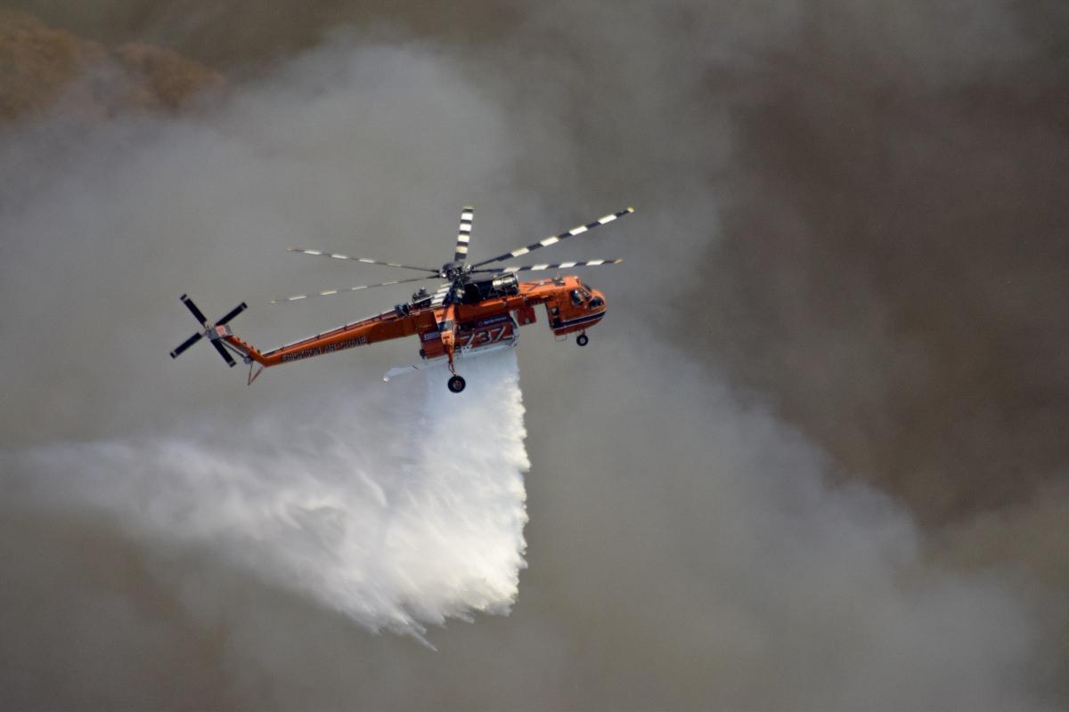 Κρήτη: Μεγάλη φωτιά στο δάσος της Πρίνας στο Λασίθι - Πνέουν ισχυροί άνεμοι