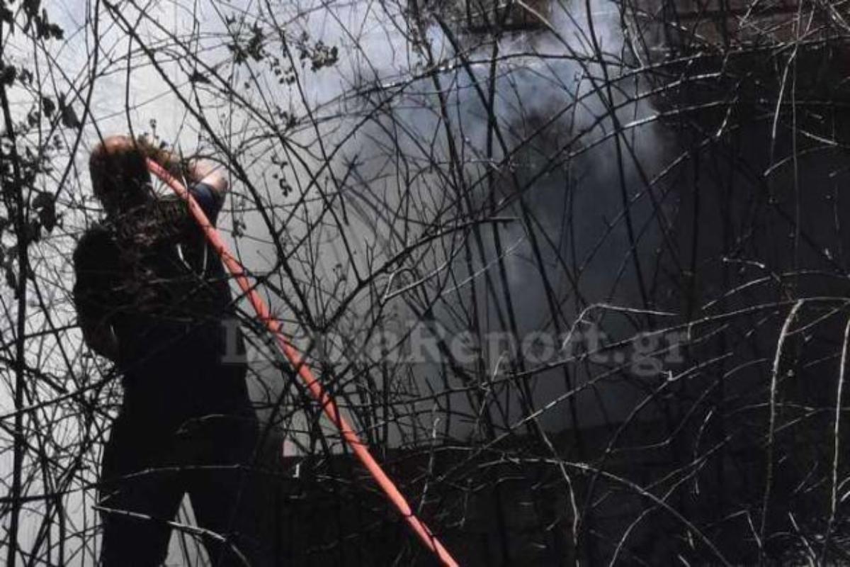 Φωτιά στην Καστανιά Υπάτης – Τυλίχθηκαν στις φλόγες δύο σπίτια