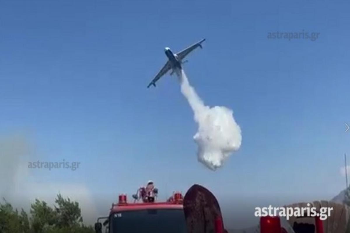 Χίος: Και το ρωσικό «θηρίο» Beriev Be-200 στη μάχη της κατάσβεσης – Πύρινος εφιάλτης στη Χίο [βίντεο]