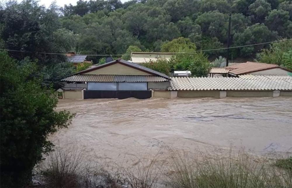 Κακοκαιρία «Μπάλλος»: Κέρκυρα: Καταστροφές και πλημμύρες