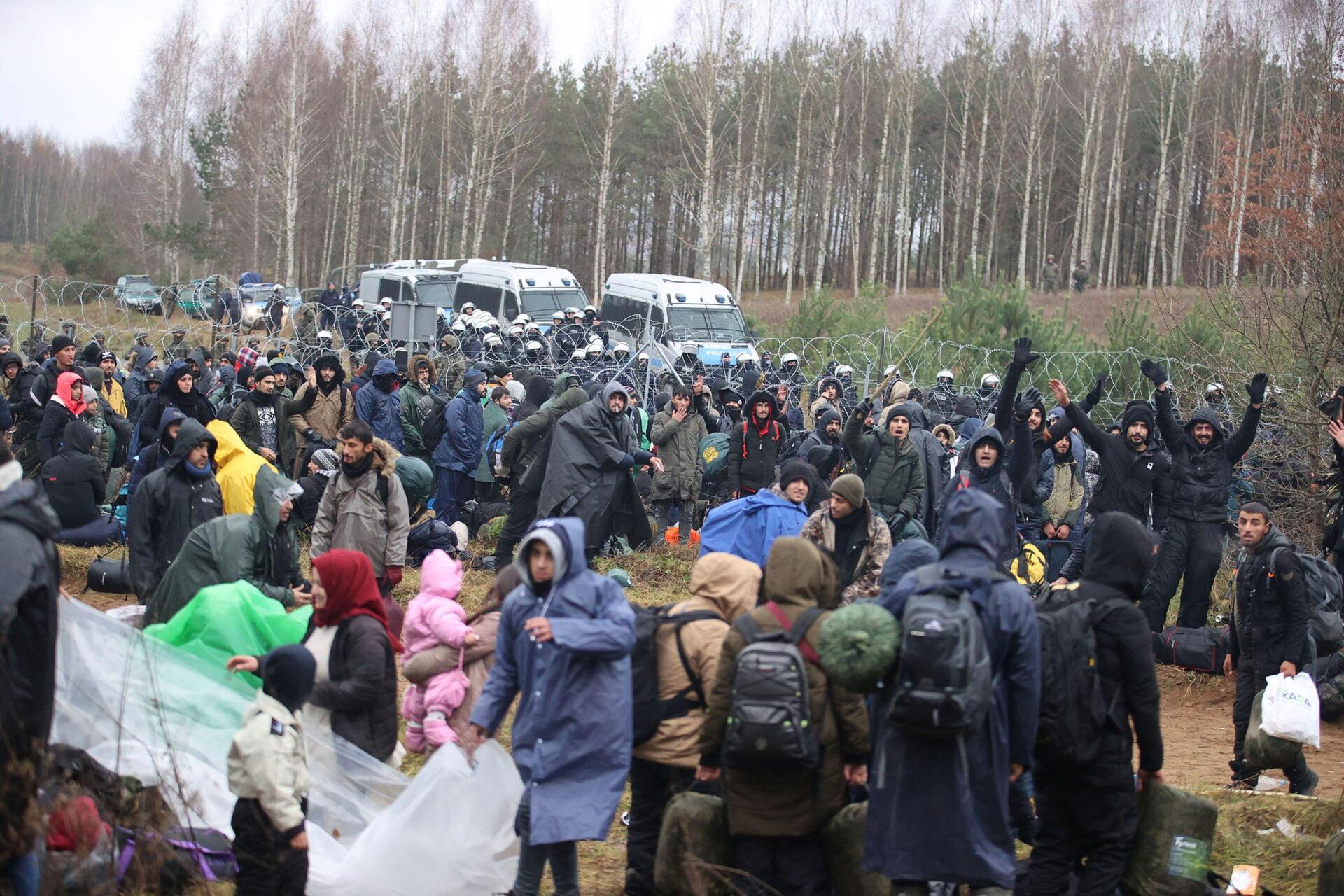 μετανάστες σύνορα Πολωνία Λευκορωσία