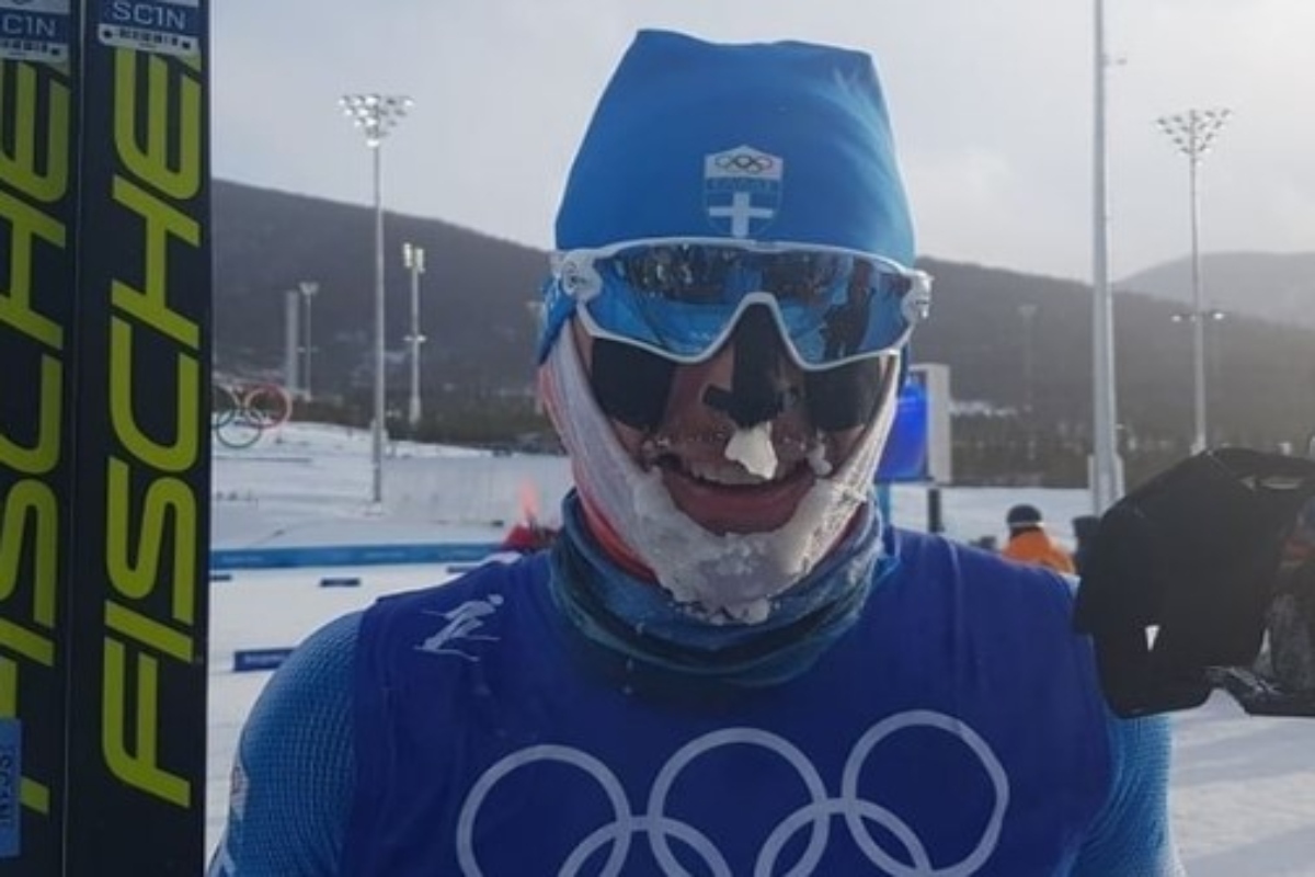 Χειμερινοί Ολυμπιακοί Αγώνες: Πάγωσε ο Απόστολος Αγγέλης – Δείτε το πρόσωπο του Έλληνα αθλητή