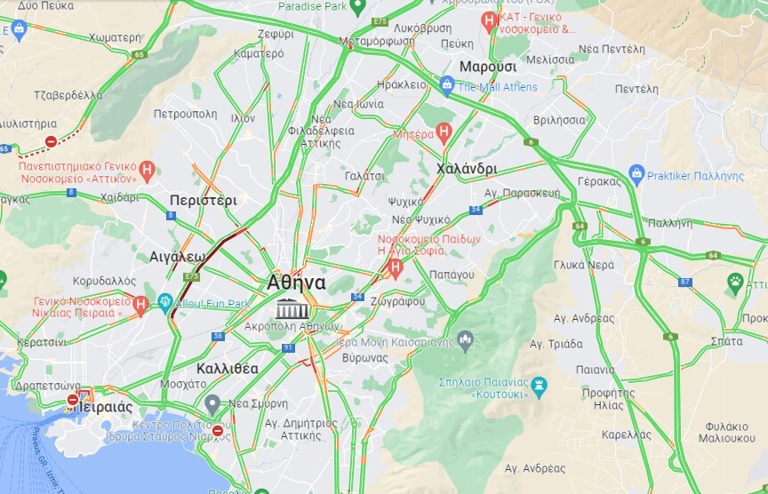Κίνηση τώρα: Μπλοκαρισμένη η Εθνική λόγω τροχαίου – Πού παρατηρούνται σοβαρά προβλήματα [χάρτης] - ΕΛΛΑΔΑ