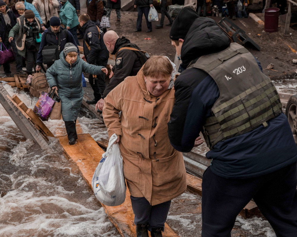 Πόλεμος στην Ουκρανία πρόσφυγες Ιρπίν Σούμι